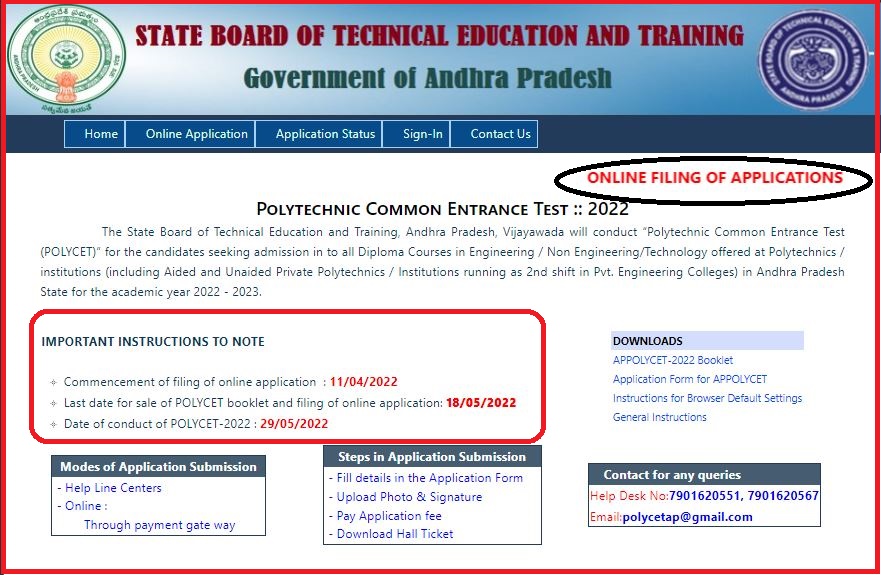 Ap Polytechnic Common Entrance Test Notification Out Check Exam Date