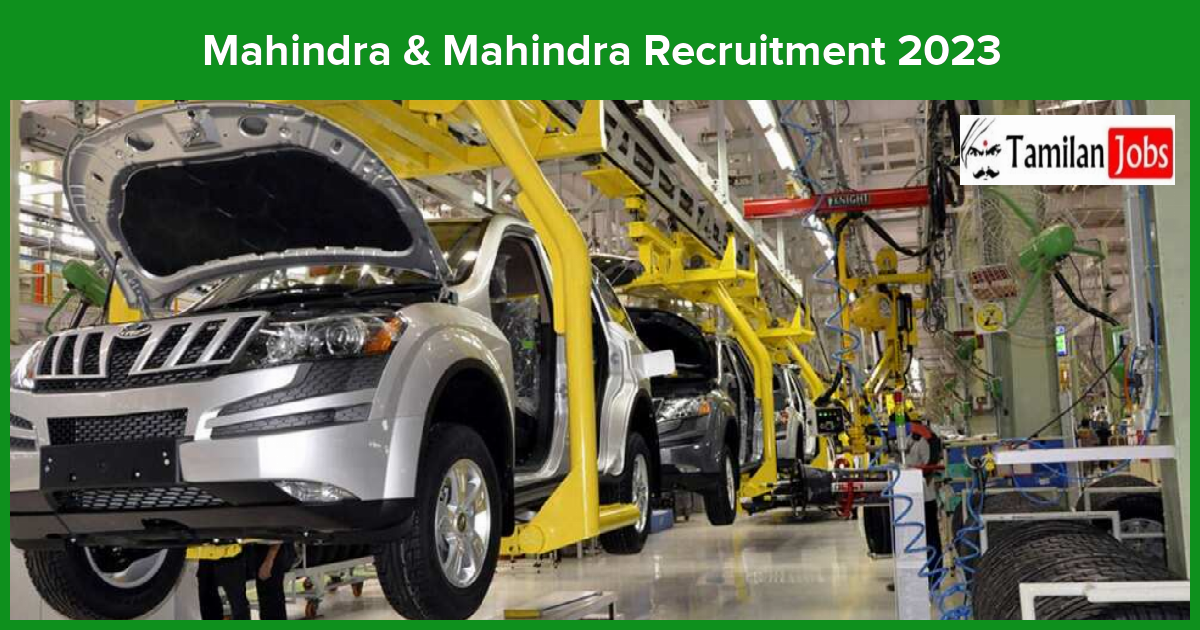 Mahindra Mahindra Recruitment 2023 Apply Fresher Experienced Jobs