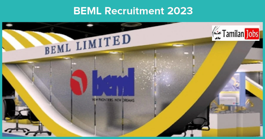 Beml Recruitment Apply Online For Manager Jobs Tamilan Jobs