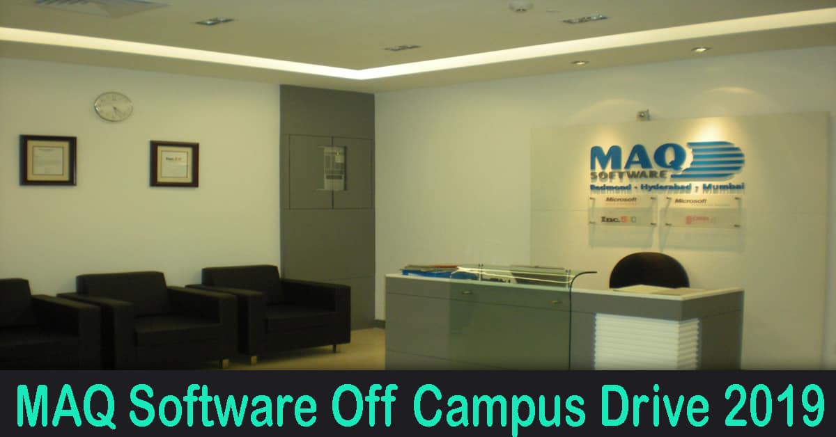 MAQ Software Off Campus Drive 2019