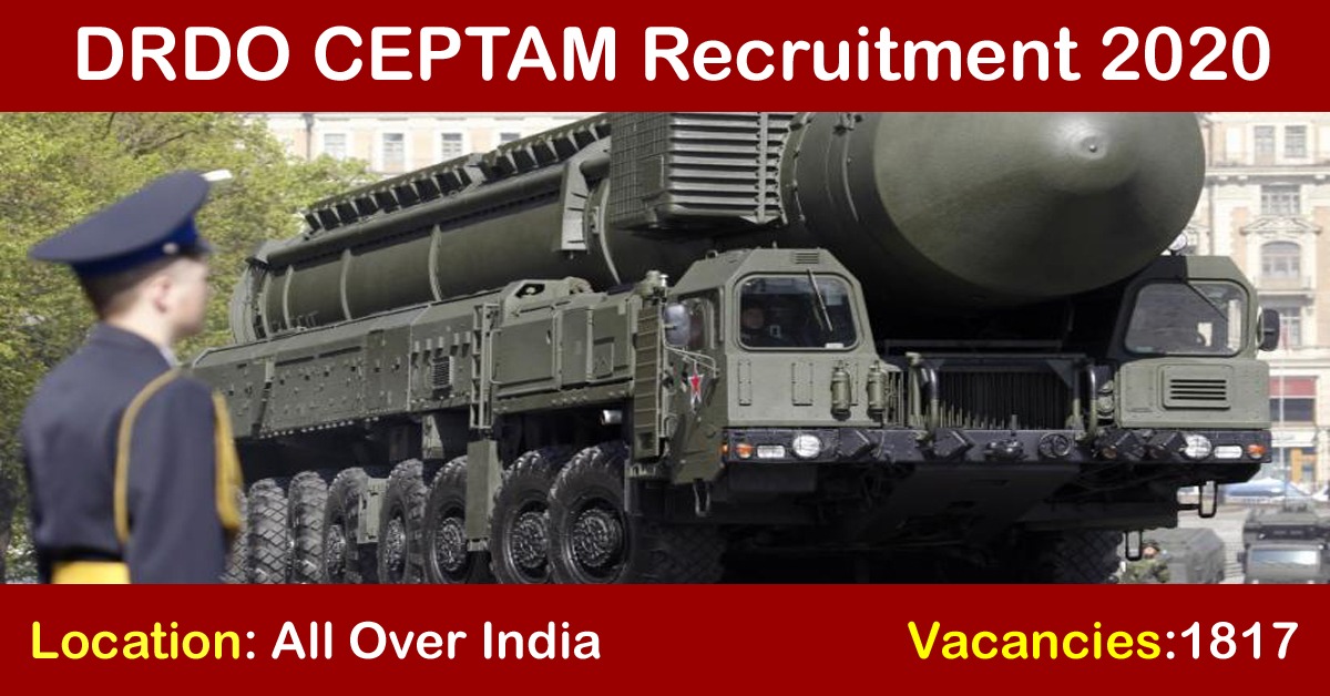 DRDO CEPTAM Recruitment 2019