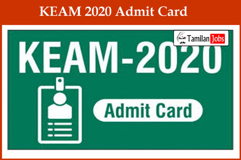 KEAM 2020 Admit Card