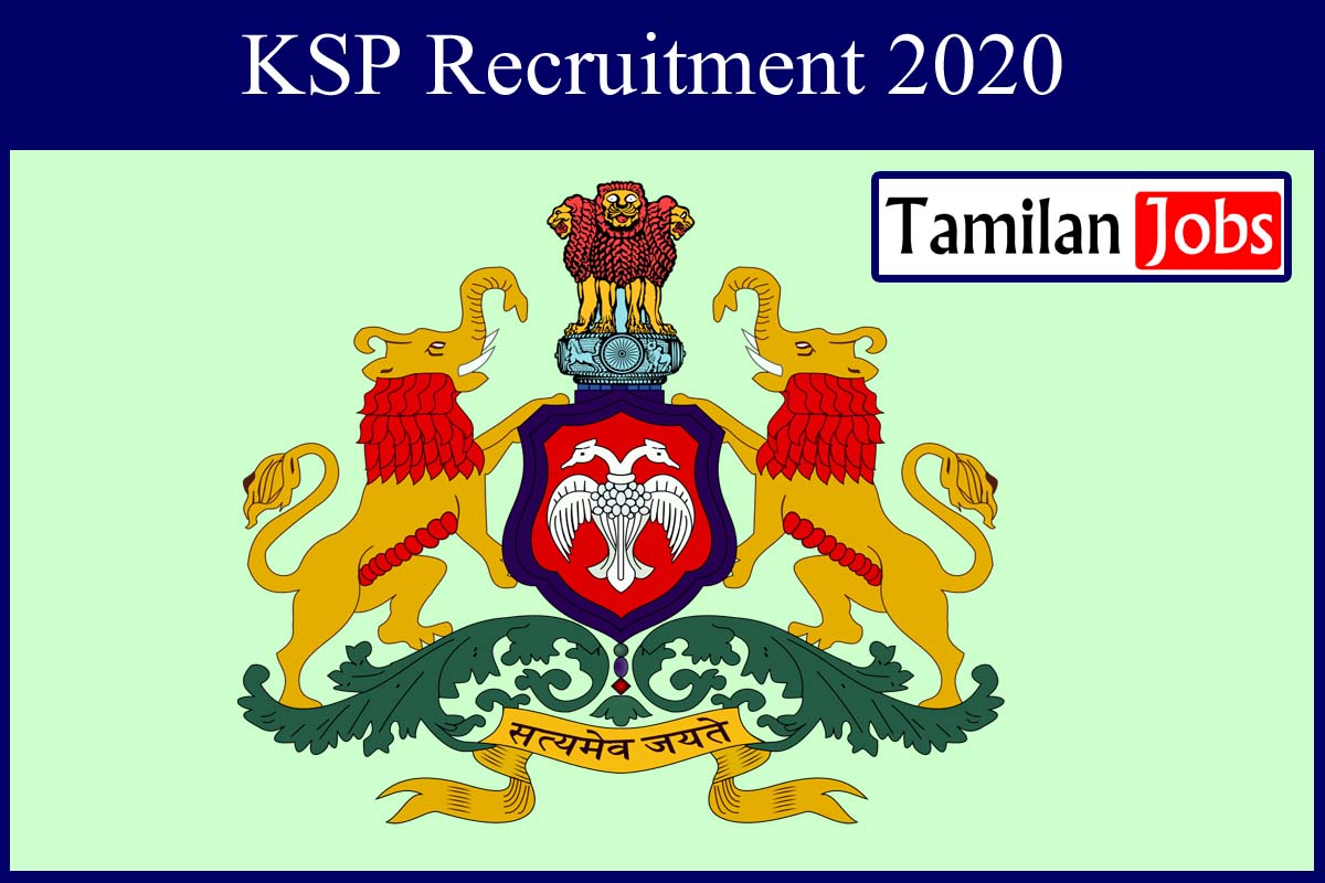 KSP Recruitment 2020