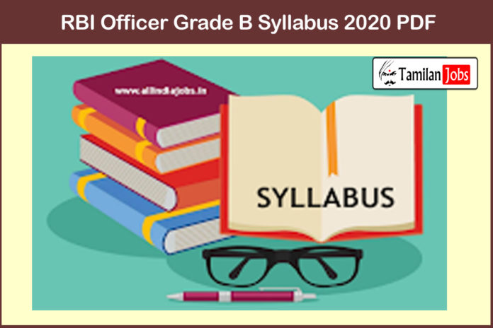 RBI Officer Grade B Syllabus 2020 PDF | Download Exam Pattern @ Www.rbi ...