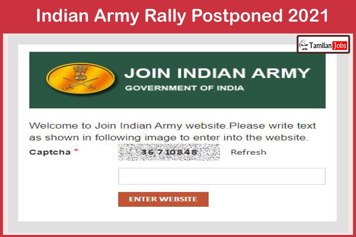 Indian Army Rally Postponed 2021