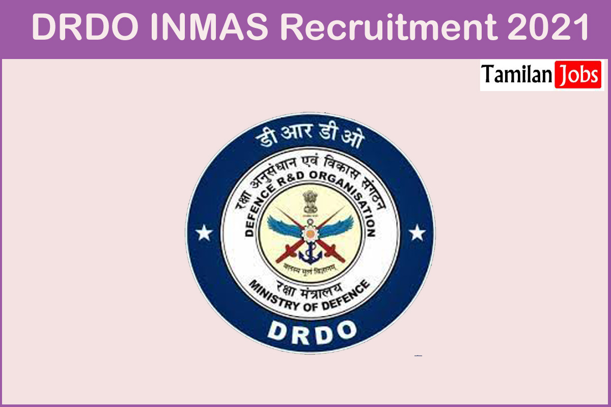 DRDO INMAS Recruitment 2021 Out Apply Online Senior Research Fellow Jobs 