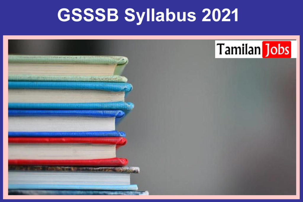 GSSSB Nursing Tutor Syllabus 2021 PDF Download Here