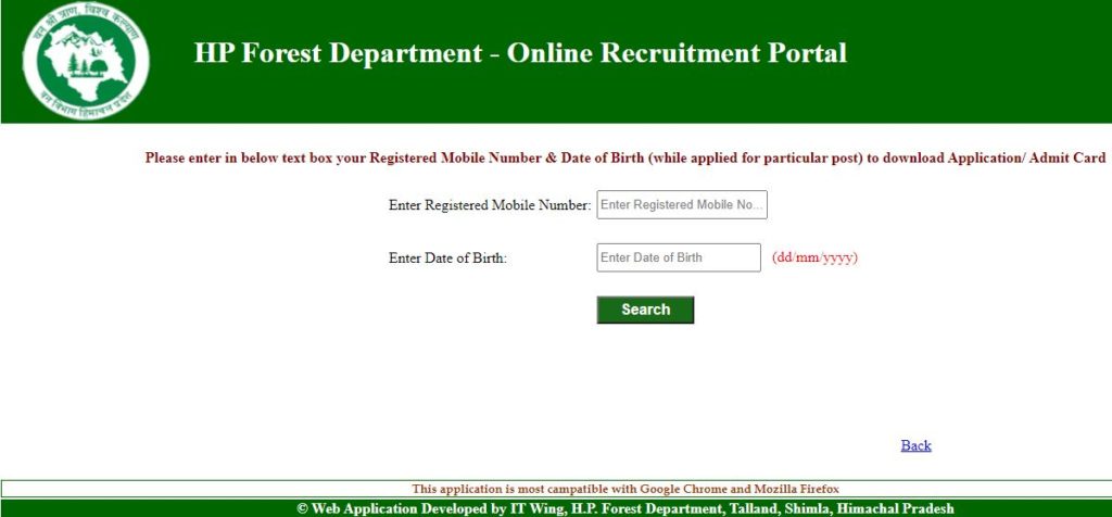 HP Forest Guard Admit Card 2021 (Out) @forp.hp.gov.in, Check Physical