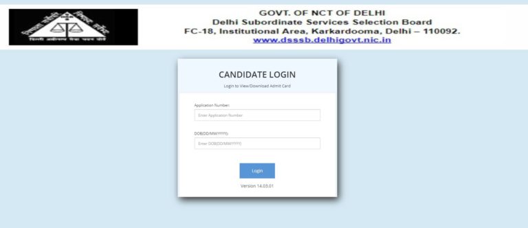 DSSSB Driver, Jr Steno Admit Card 2021