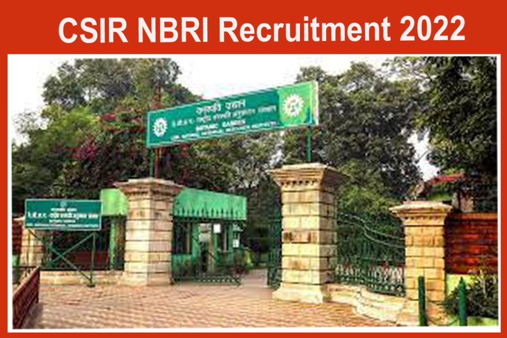 CSIR NBRI Recruitment 2022 Out - Apply For 19 Scientific Assistant Jobs