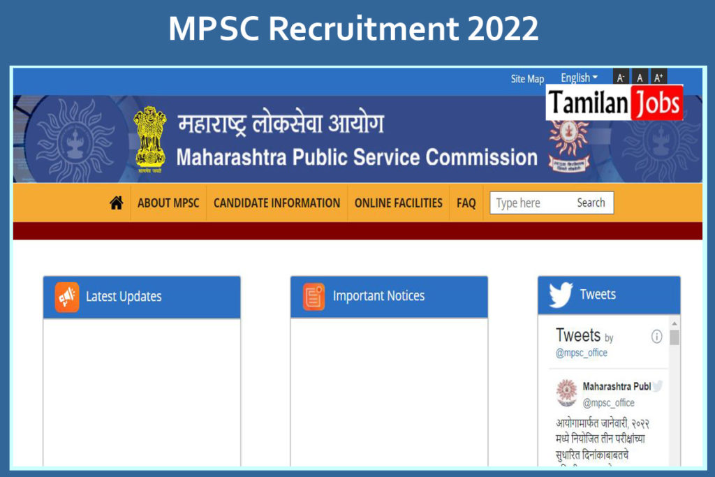 MPSC Recruitment 2022 Out - Apply Online 249 Group C Services Exam ...