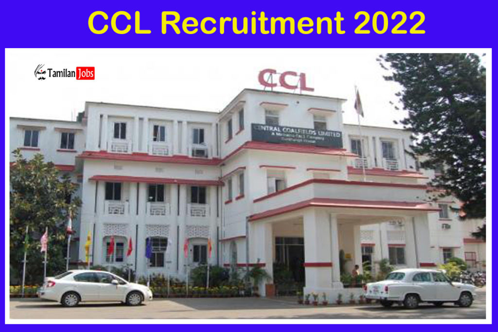 CCL Recruitment 2022 Notification Released Check Eligibility Details Here Tamilan Jobs