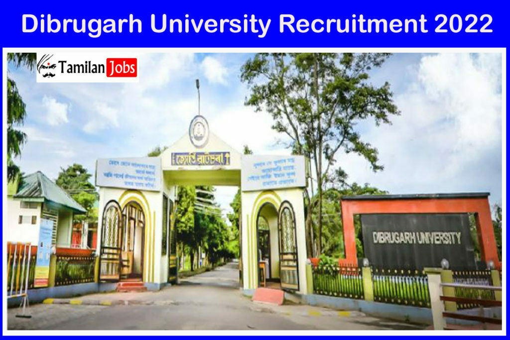 Dibrugarh University Recruitment 2022 Out - Apply For Assistant ...