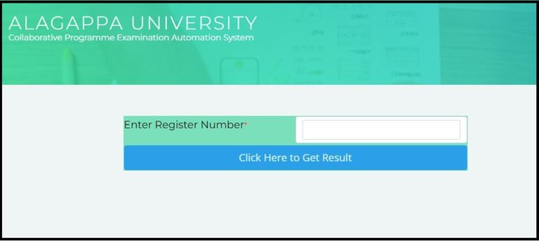 Alagappa University Collaborative Result 2022 Out Check @ exam.alagappauniversity.ac.in