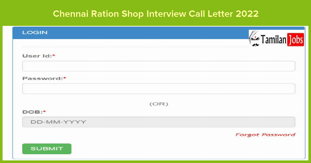 TN Ration Shop Hall Ticket 2022 {Out} Salesmen, Packer Interview