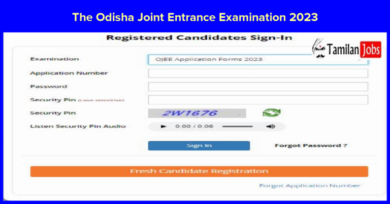 Odisha Joint Entrance Examination 2023