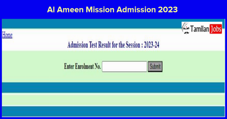 Al Ameen Mission Admission 2023