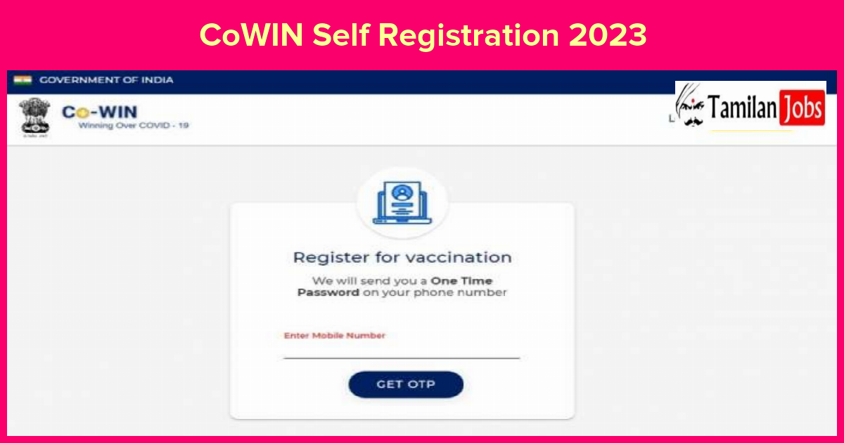 CoWIN Self Registration 2023