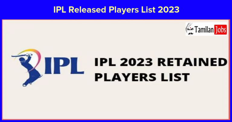 IPL Released Players List 2023