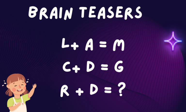 Brain Teaser: Can You Solve This Letter Based Math Puzzle L+A