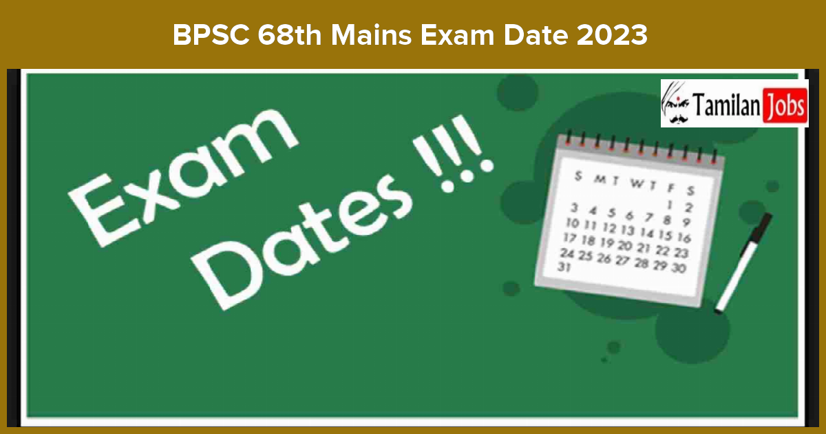 BPSC 68th Mains Exam 