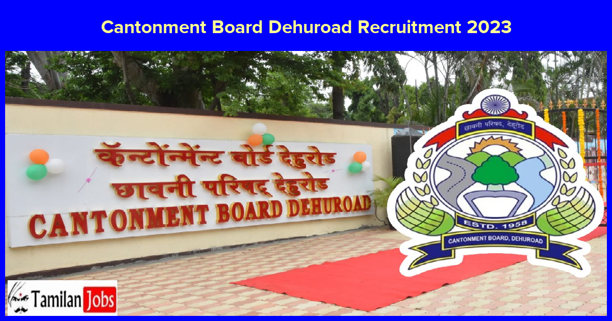 Cantonment Board Dehuroad Recruitment 2023