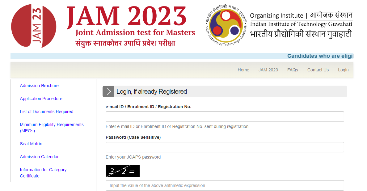 IIT JAM Admission 2023 Application Window Closes Tomorrow