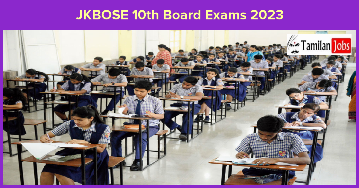 JKBOSE 10th Board Exams 2023