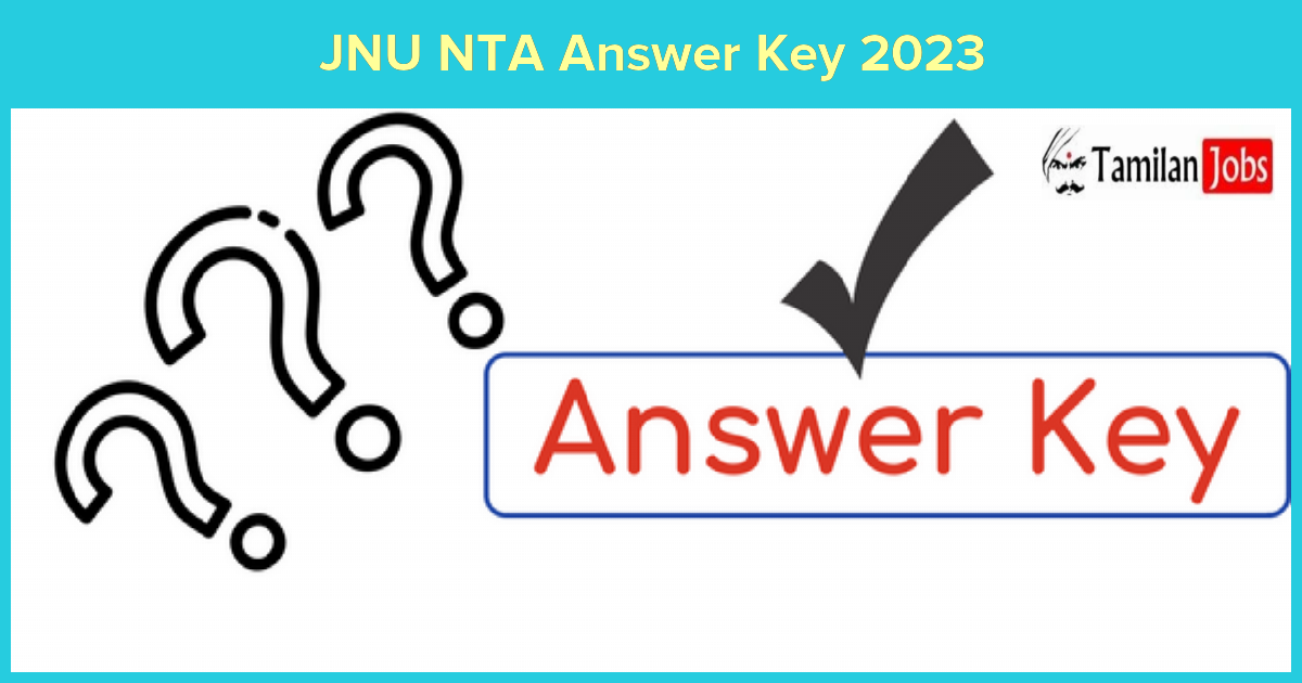 JNU NTA Answer Key 2023