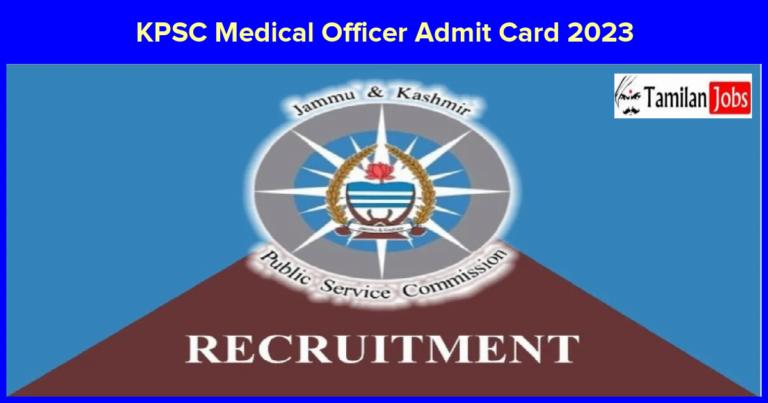 JKPSC Medical Officer Admit Card 2023 Out – Check Exam Date