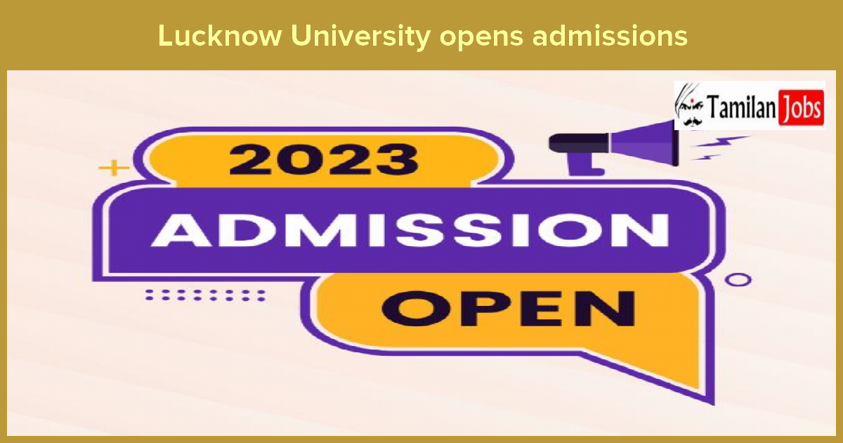 Lucknow University opens admissions for PG courses