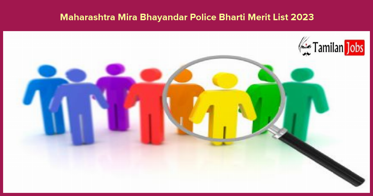 Maharashtra Mira Bhayandar Police Bharti Merit List 2023