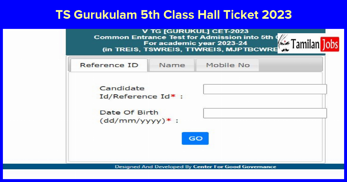 TS Gurukulam 5th Class Hall Ticket 2023