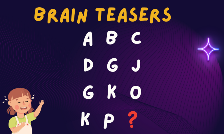 Brain Teaser: Find The Next Letter Under 12 Secs! K P ?