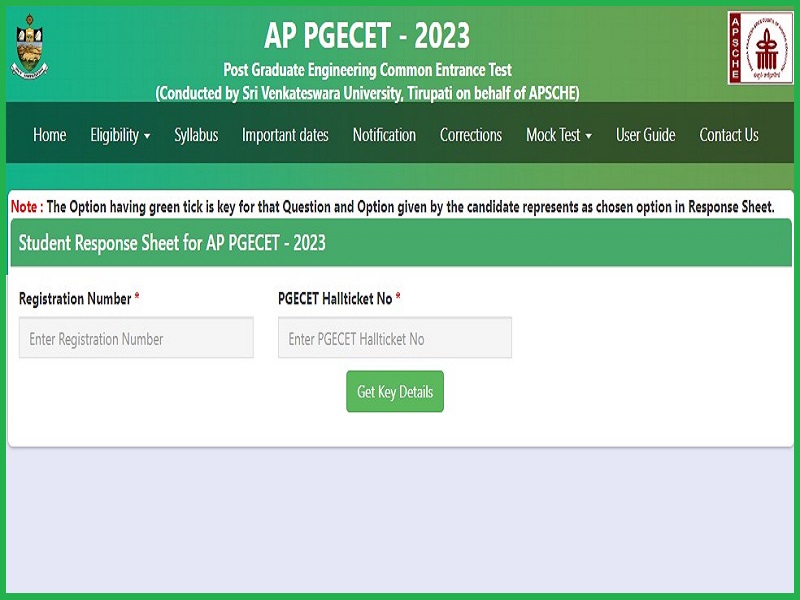 AP PGECET Answer Key 2023