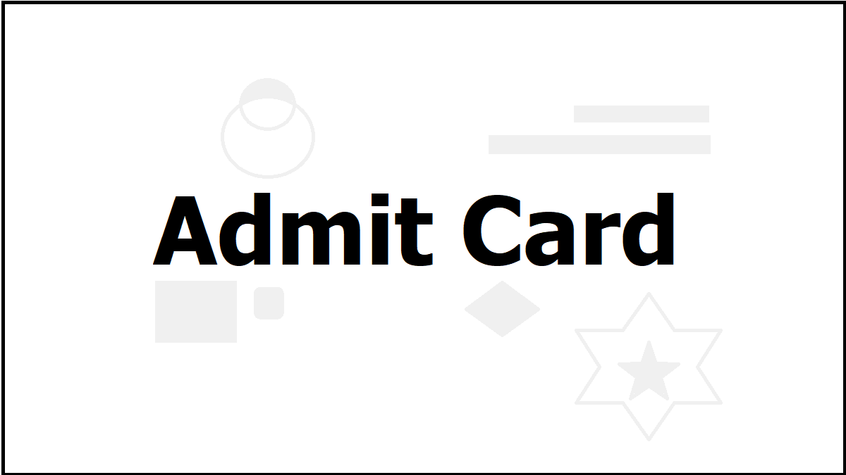 CMAT 2023 Admit Card