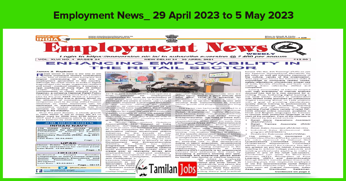 Employment News_ 29 April 2023 To 5 May 2023