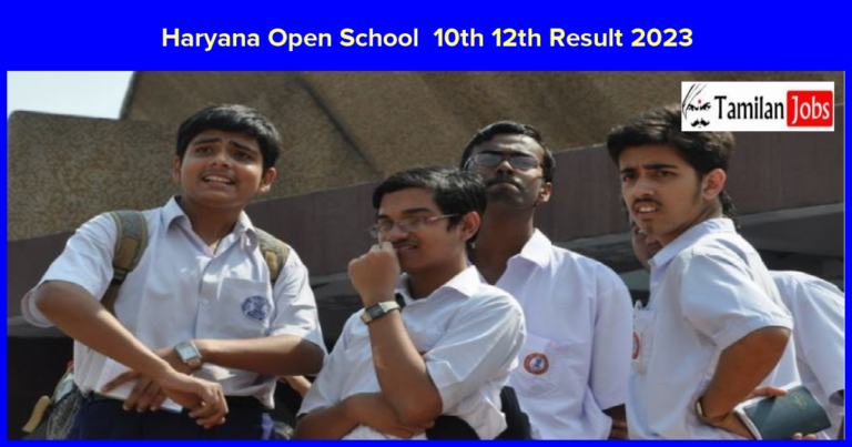Haryana Open School 10th and 12th result 2023 declared, Check Here