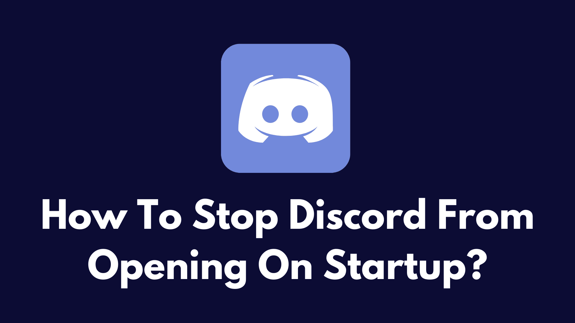 How to Stop Discord
