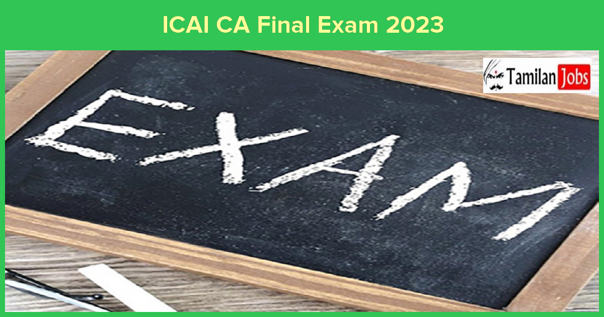 Icai Ca Final Exam 2023 Released Download Hall Ticket 