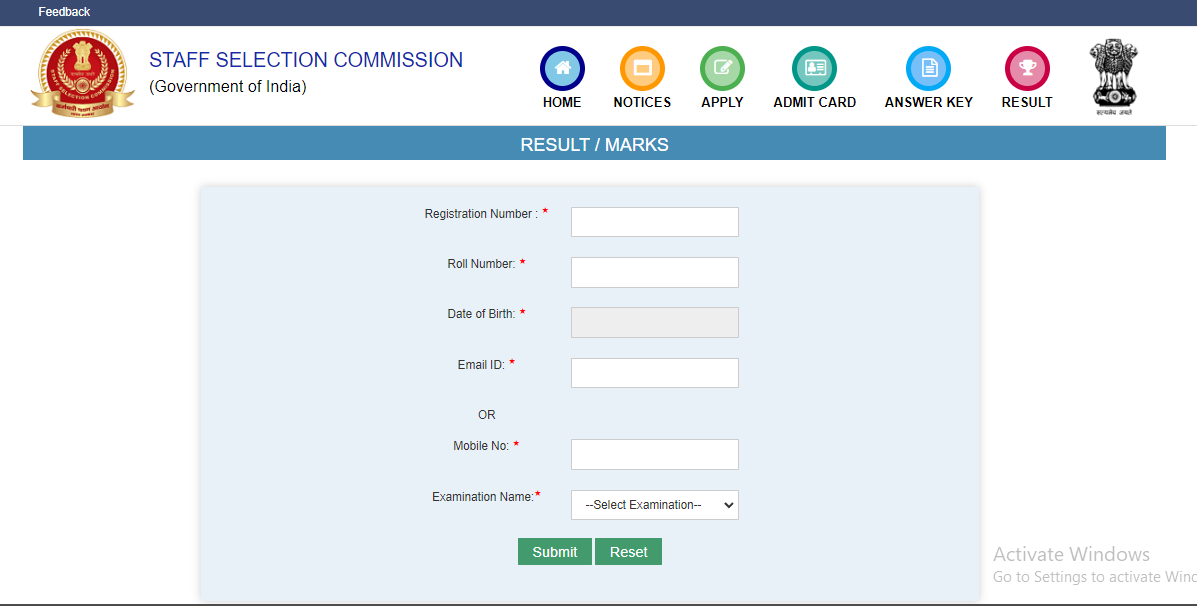 SSC GD Marks 2023 on May 8