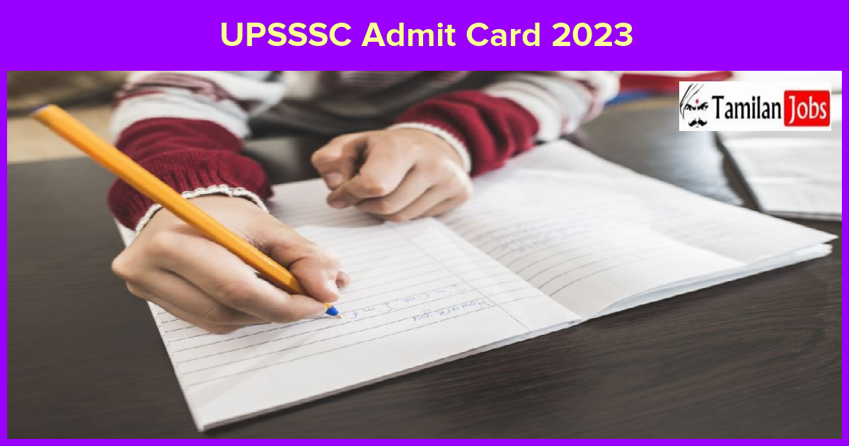 UPSSSC Admit Card 2023