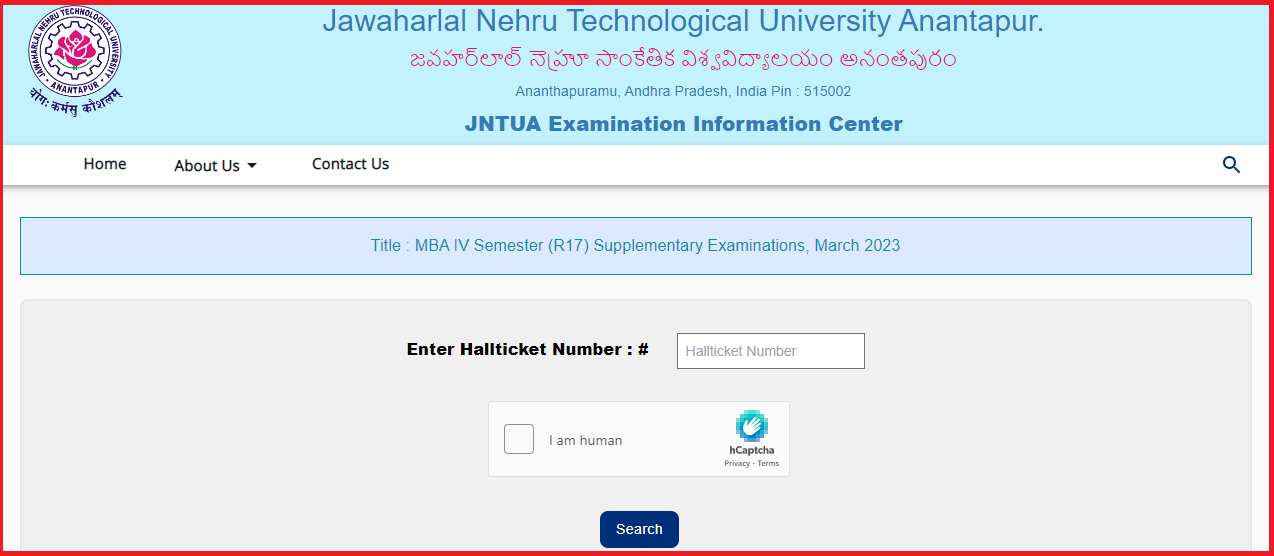 JNTUA MCA 3rd Sem Result 2023