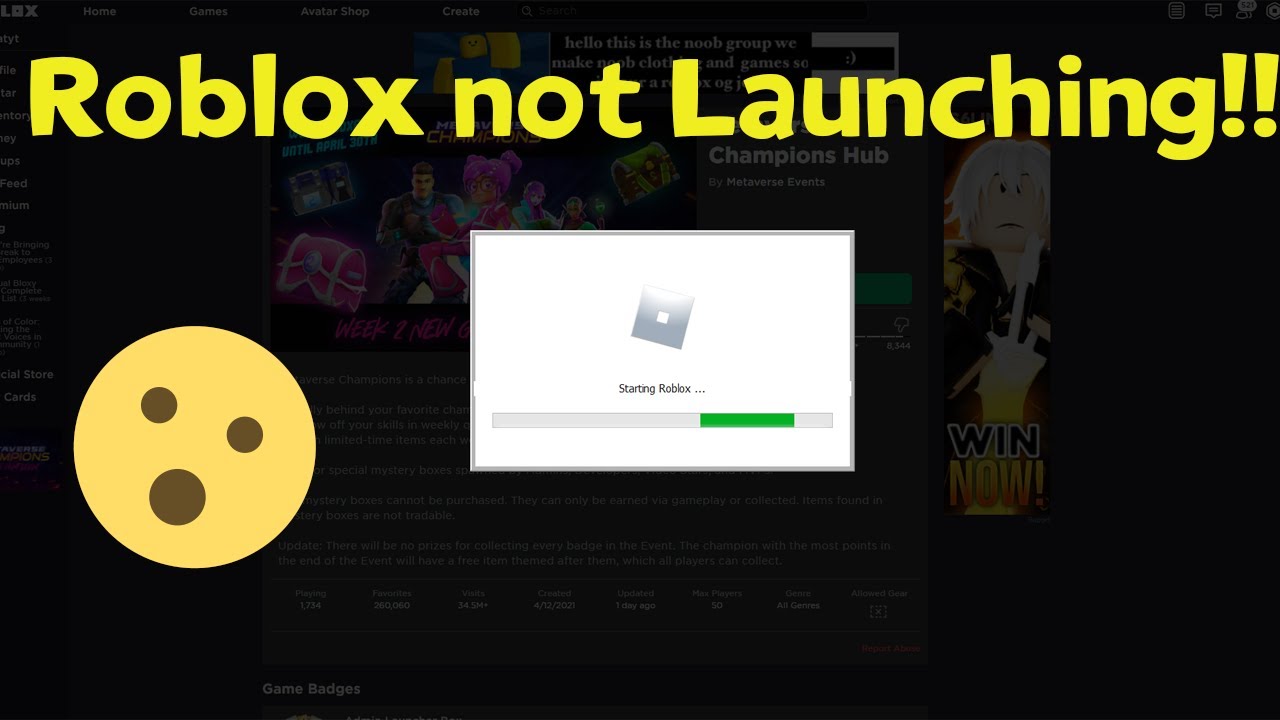 Roblox Not Launching Windows 10