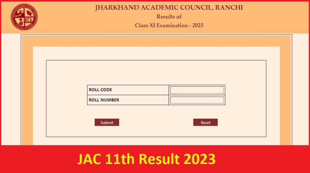 class 11 science exam date 2023 jac board