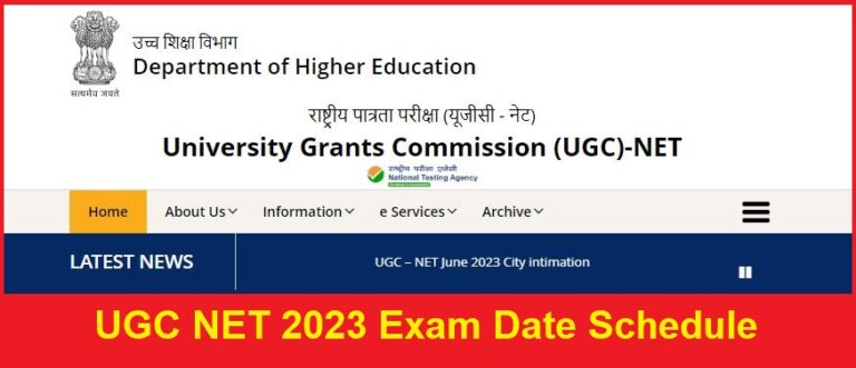 UGC NET 2023 Exam Date Schedule Released
