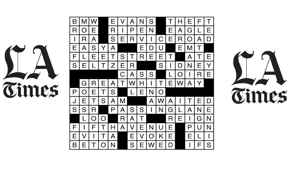 LA Times Crossword June 14 2023 Clues And Answers