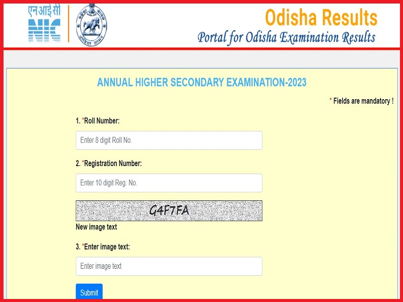 Odisha 12th Arts Result 2023