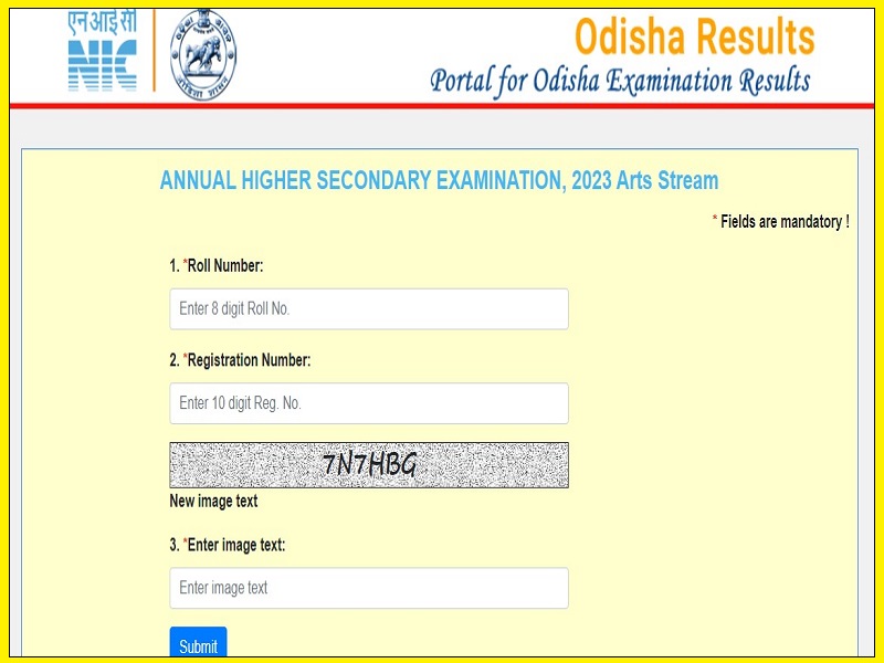 Odisha CHSE 12th Arts Results 2023