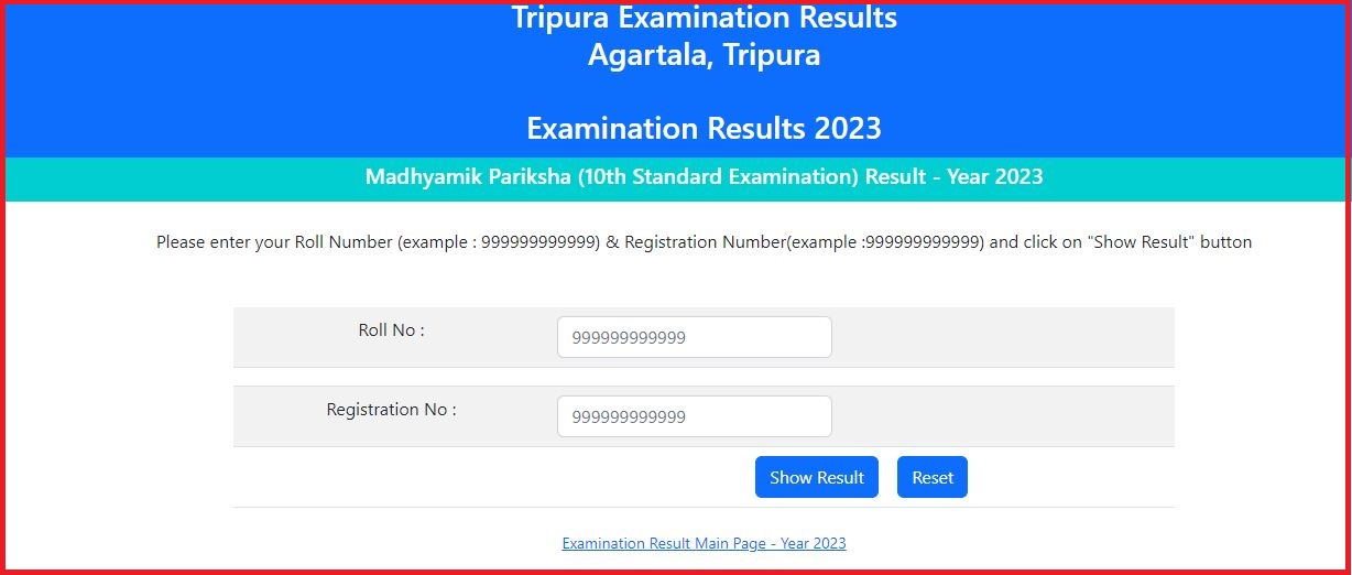 TBSE Result 2023